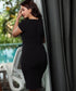 Two Tone Triangle Panel Dress
